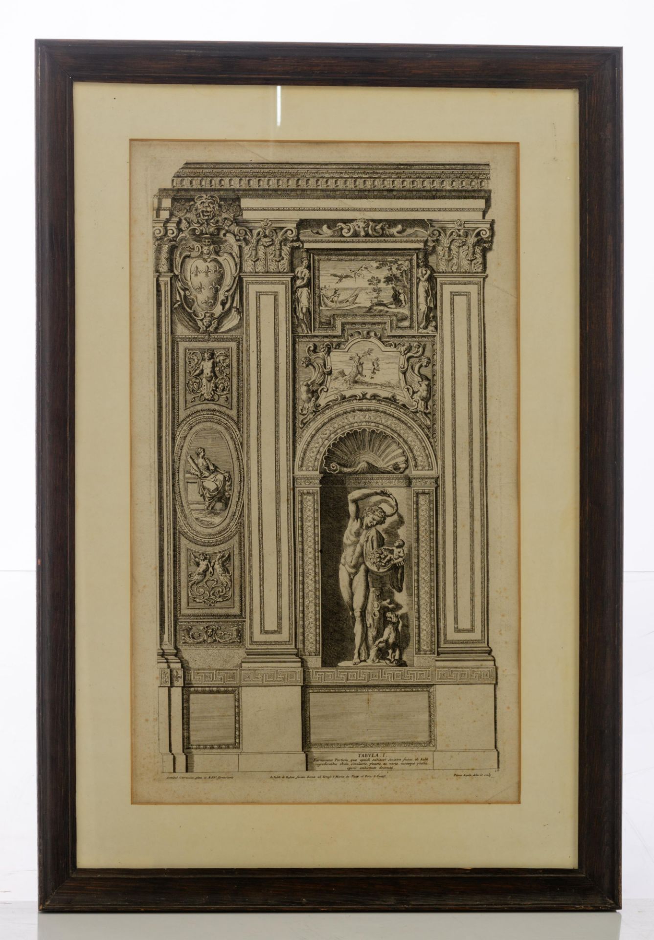 Three engravings by Marcantonio Raimondi and a pair of architectural engravings of the Palazzo Farne - Bild 2 aus 10