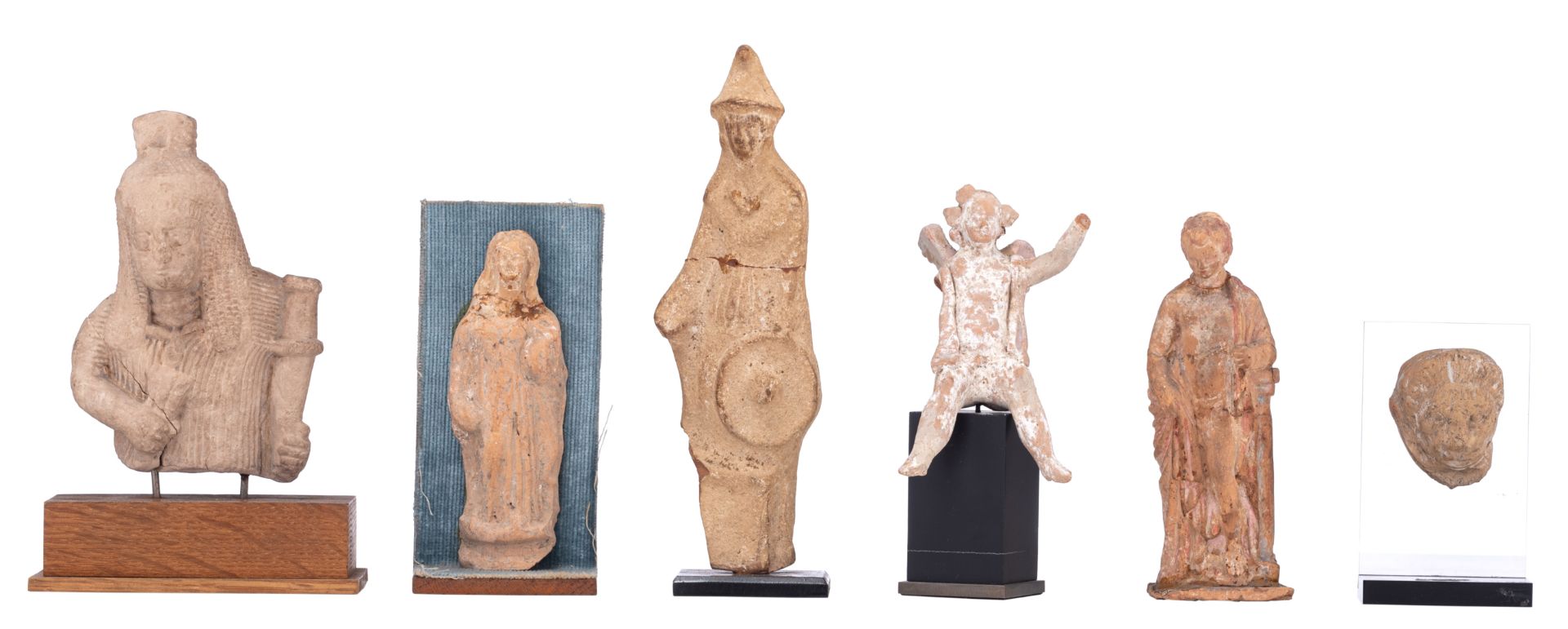 A collection of ancient sculpture fragments, stone and terracotta, 3rdC BC - 3rdC AD, 6,5 - 21,5 cm - Image 9 of 46