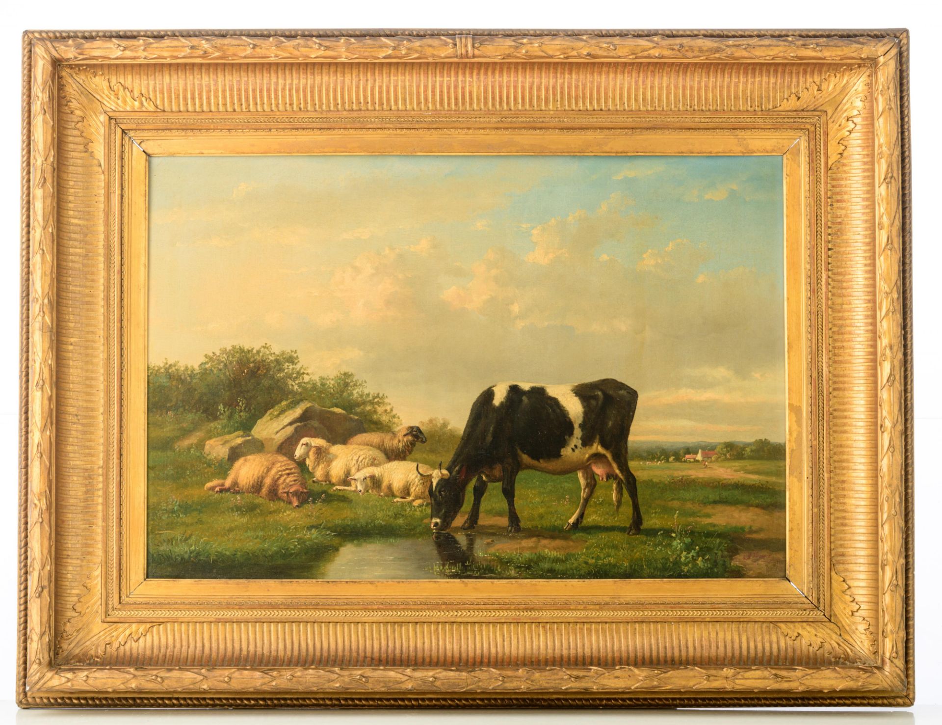 Louis-Pierre Verwee (1807-1877), 51,5 x 76,5 cm - Bild 2 aus 12