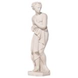 'Venus Italica', a composite sculpture after Antonio Canova, H 80 cm