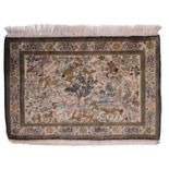 An Oriental Ghoum silk rug, 87 x 130 cm