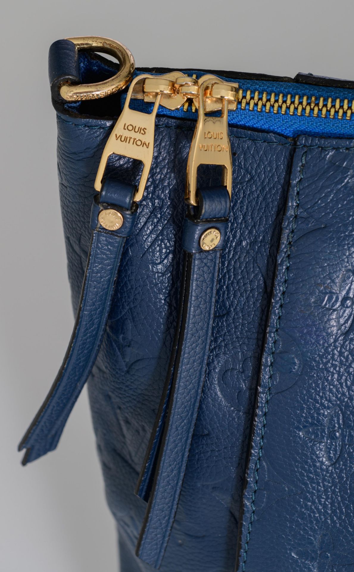 Louis Vuitton, Lumineuse shoulder bag, Blue Monogram Empreinte leather - Image 9 of 11