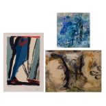 Karel Dierickx (1940 - 2014), 12,4 x 13,3 - 16 x 21,5 cm & Bram Van Velde (1895 - 1981), 12 x 18,3 c