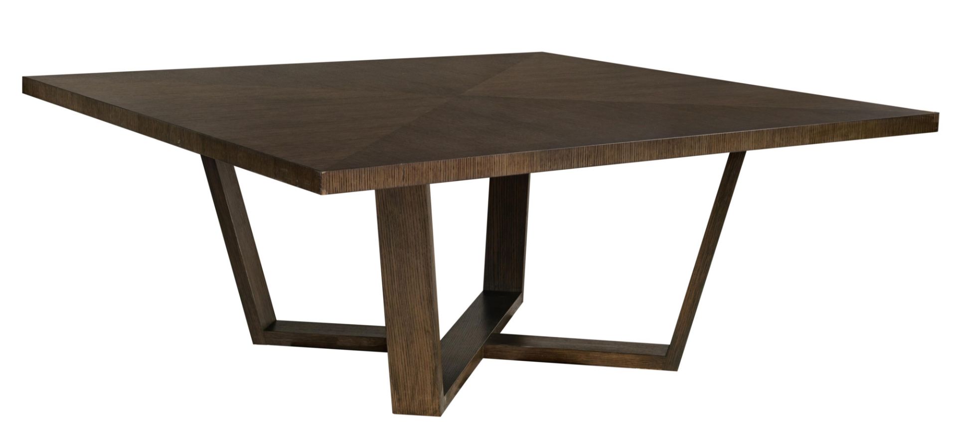 A square 'Xilos' dining table, by Antonio Citterio for B&B Italia, H 178 - W 73 cm