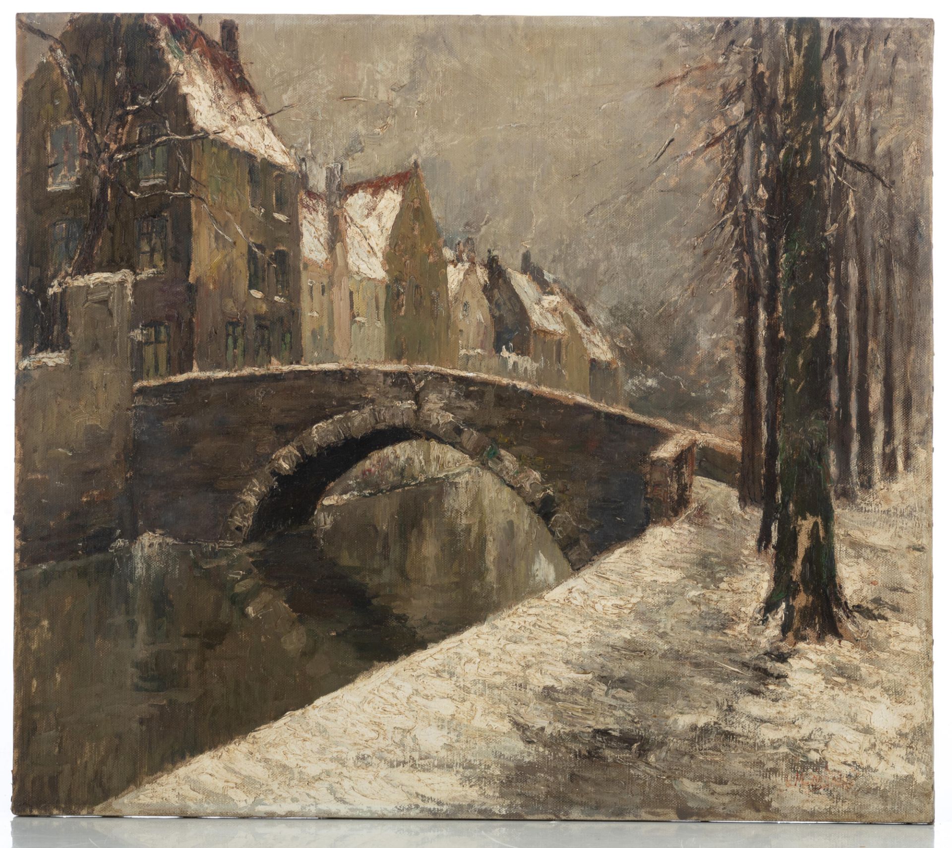 Léon Mechelaere (1880-1964), 70 x 80 cm - Image 2 of 6