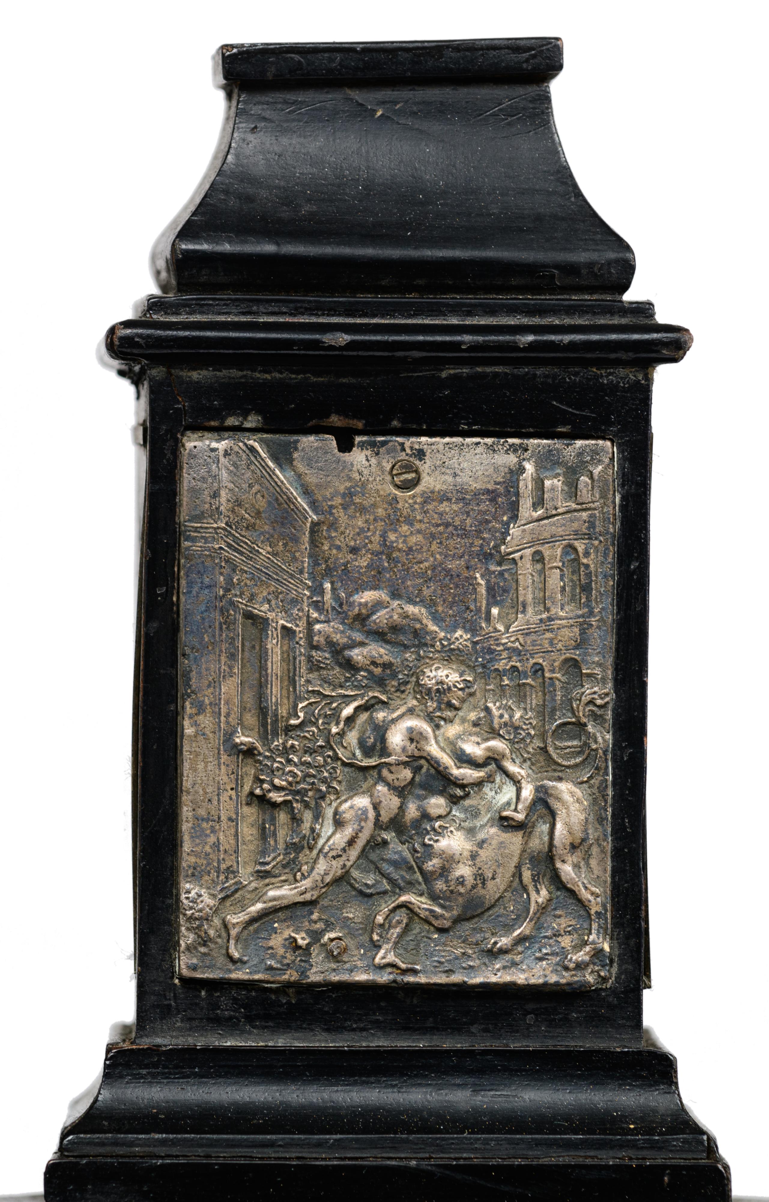 A Flemish Antwerp cabinet, 17thC, H 74 - W 83 - D 40 cm - Image 9 of 15