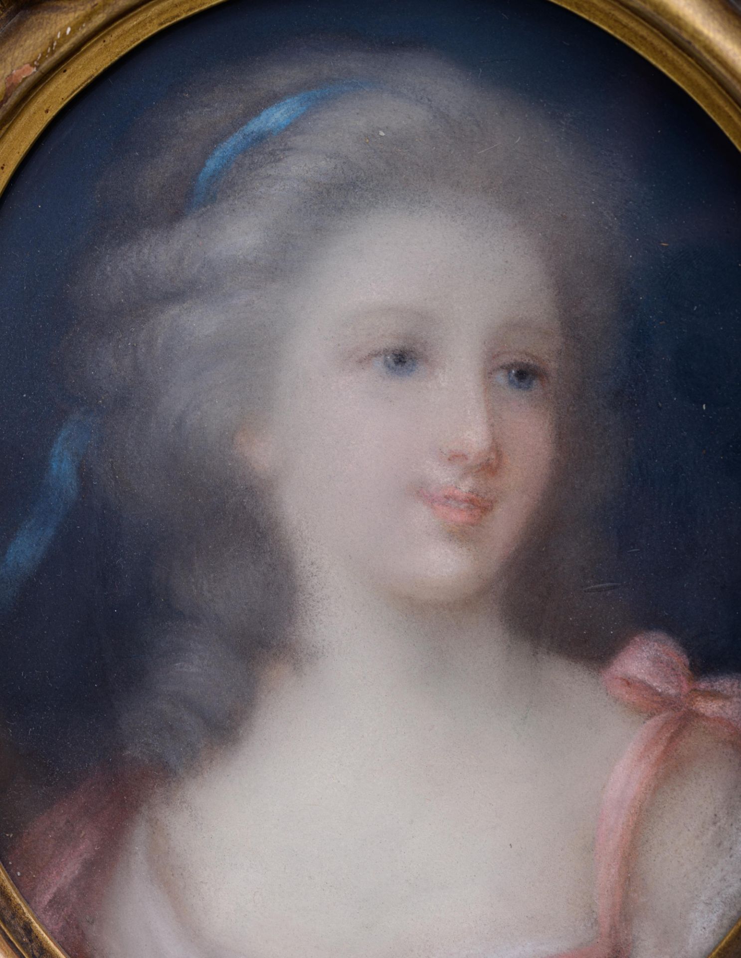 Gravier, the medallion portrait of Mademoiselle de Lambese, 16 x 20 cm - Bild 8 aus 10