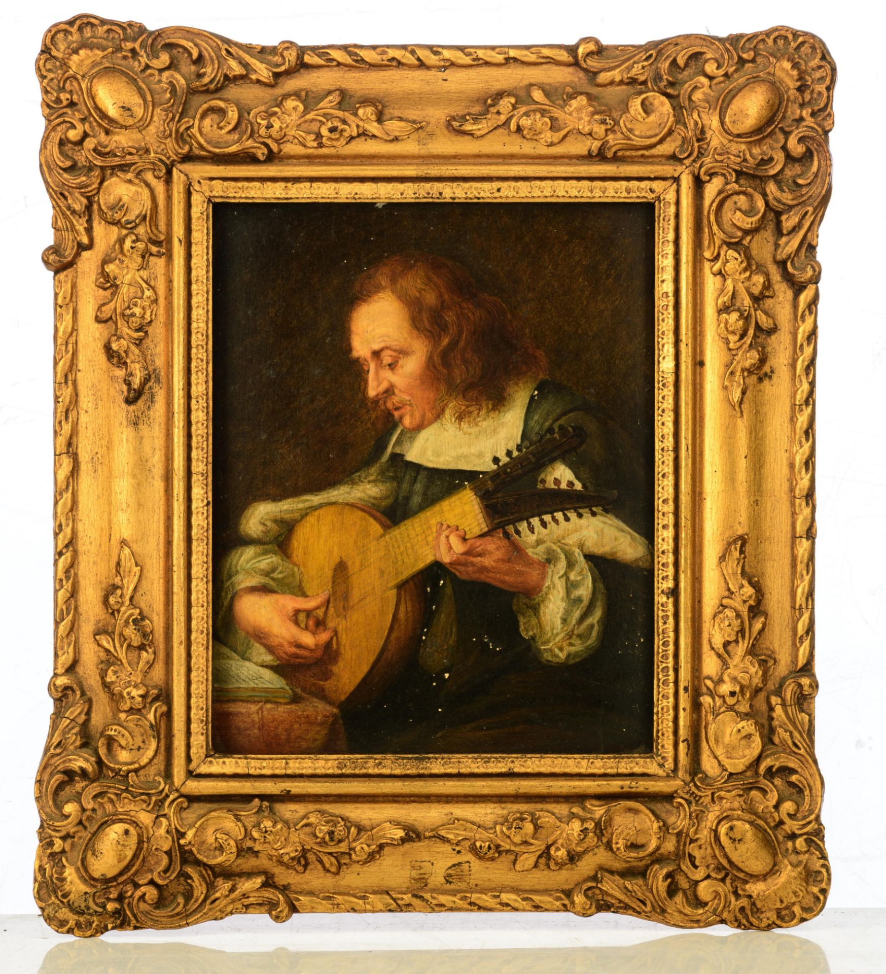 Two works in the manner of 17thC masters of the Low Countries, 16 x 19,5 - 17 x 29,5 cm - Bild 4 aus 10