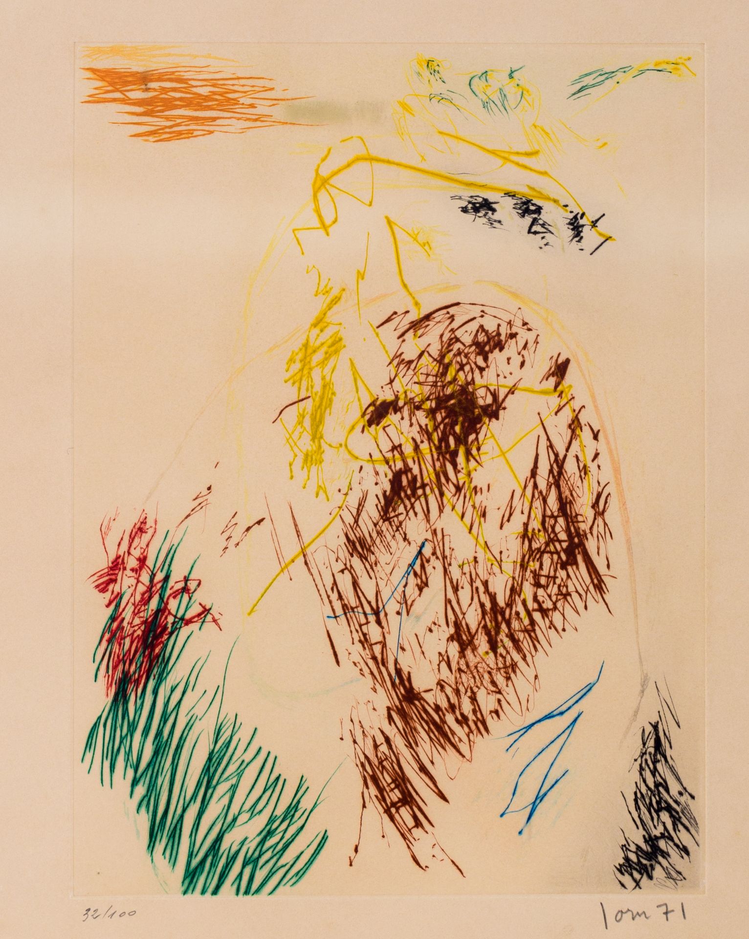 Asger Jorn (1914-1973) 27 x 36,6 - 29 x 48 cm & Carl-Henning Pedersen (1913-2007) 40 x 52 cm - Image 3 of 14