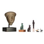A collection of Egyptian souvenirs, H 6 - 28 cm