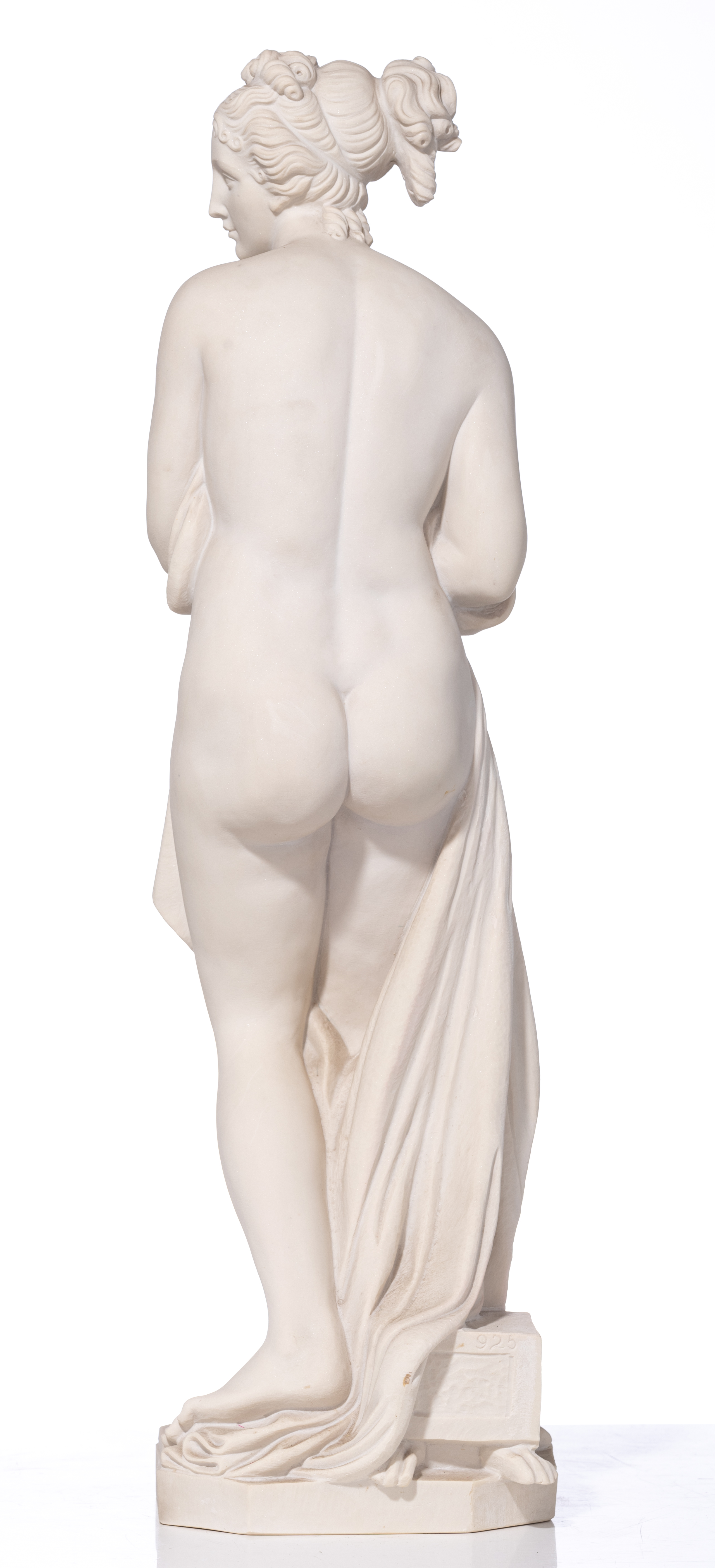 'Venus Italica', a composite sculpture after Antonio Canova, H 80 cm - Image 4 of 6