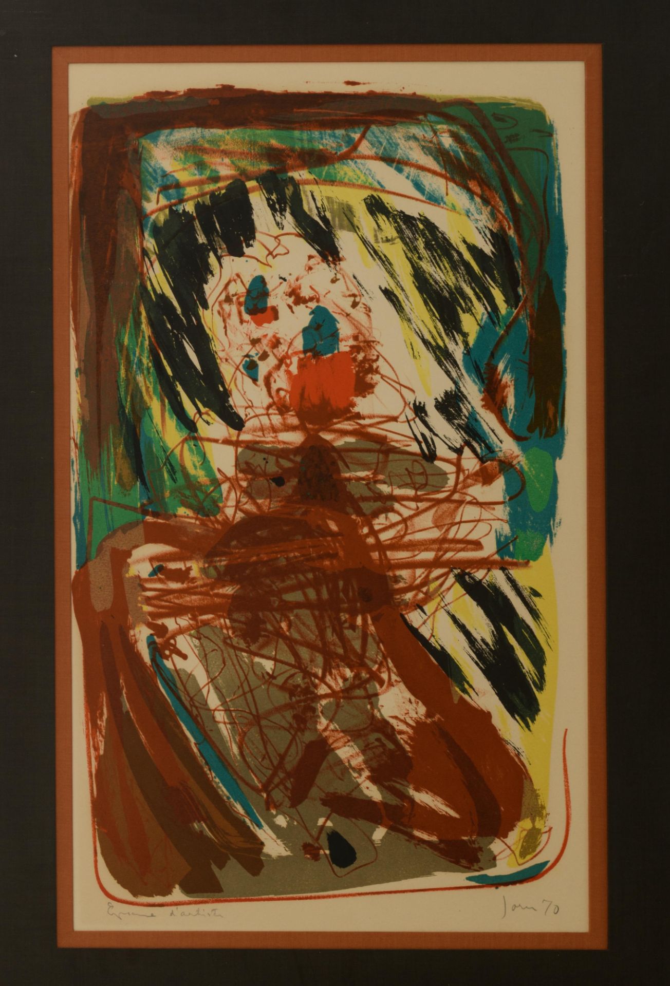 Asger Jorn (1914-1973) 27 x 36,6 - 29 x 48 cm & Carl-Henning Pedersen (1913-2007) 40 x 52 cm - Image 2 of 14