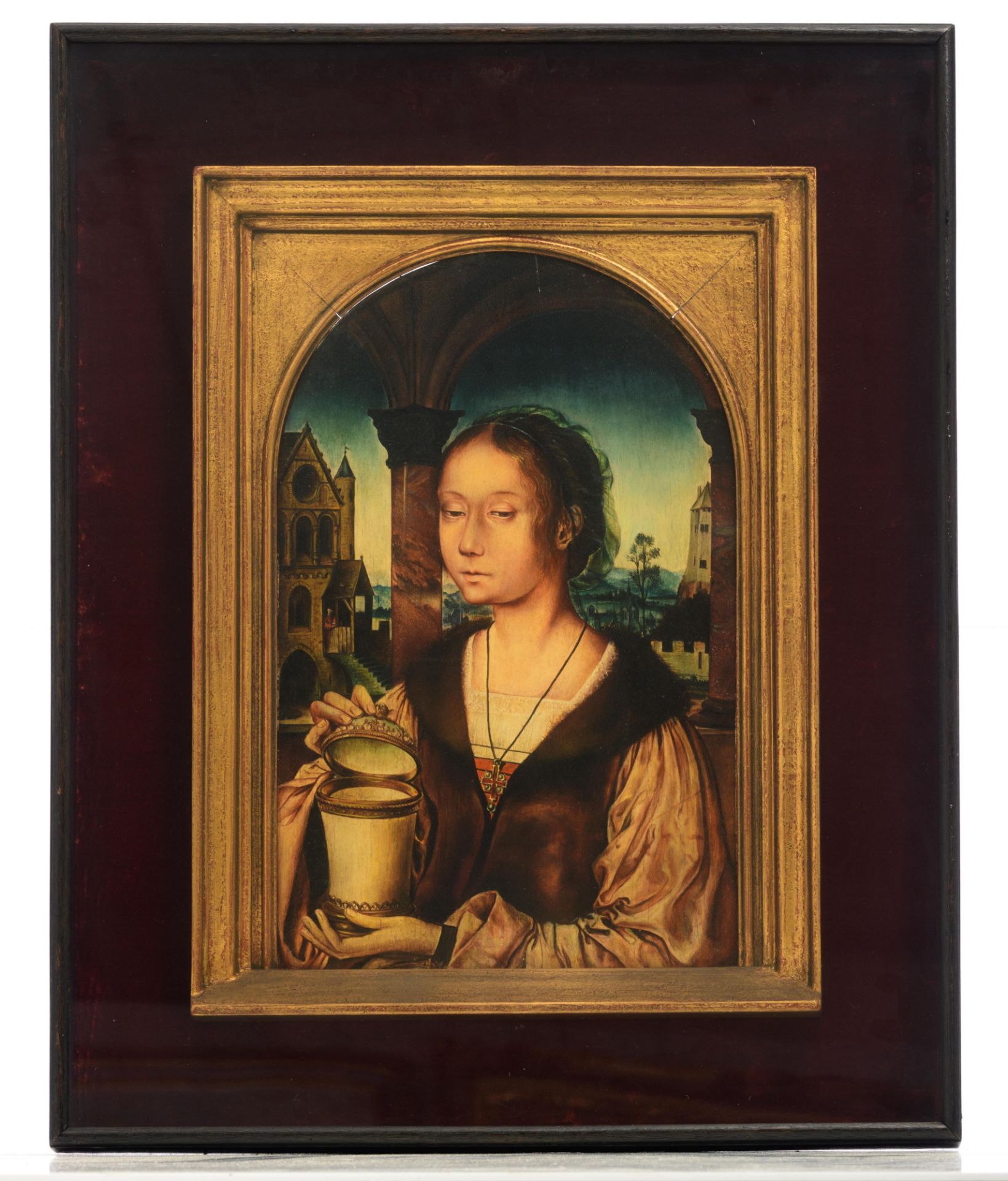 After Quentin Matsys (1466–1530), St. Mary Magdalene, 30,5 x 47 cm - Bild 2 aus 7