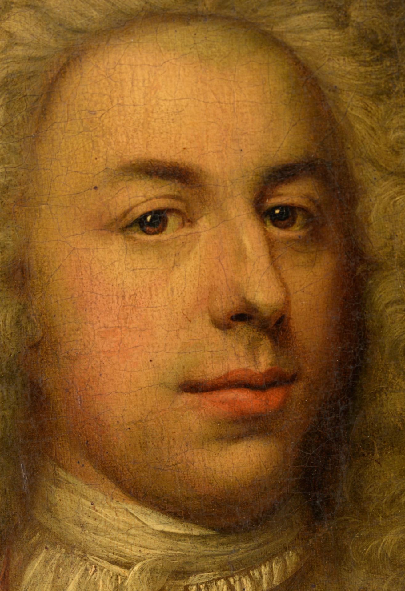 The portrait of a nobleman wearing a wig, early 18thC, 44 x 56 cm - Bild 5 aus 7