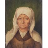 The portrait of an old woman, in the manner of Albrecht Dürer, 13,7 x 18,7 cm