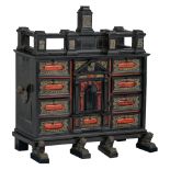 A Flemish Antwerp cabinet, 17thC, H 74 - W 83 - D 40 cm