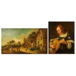 Two works in the manner of 17thC masters of the Low Countries, 16 x 19,5 - 17 x 29,5 cm