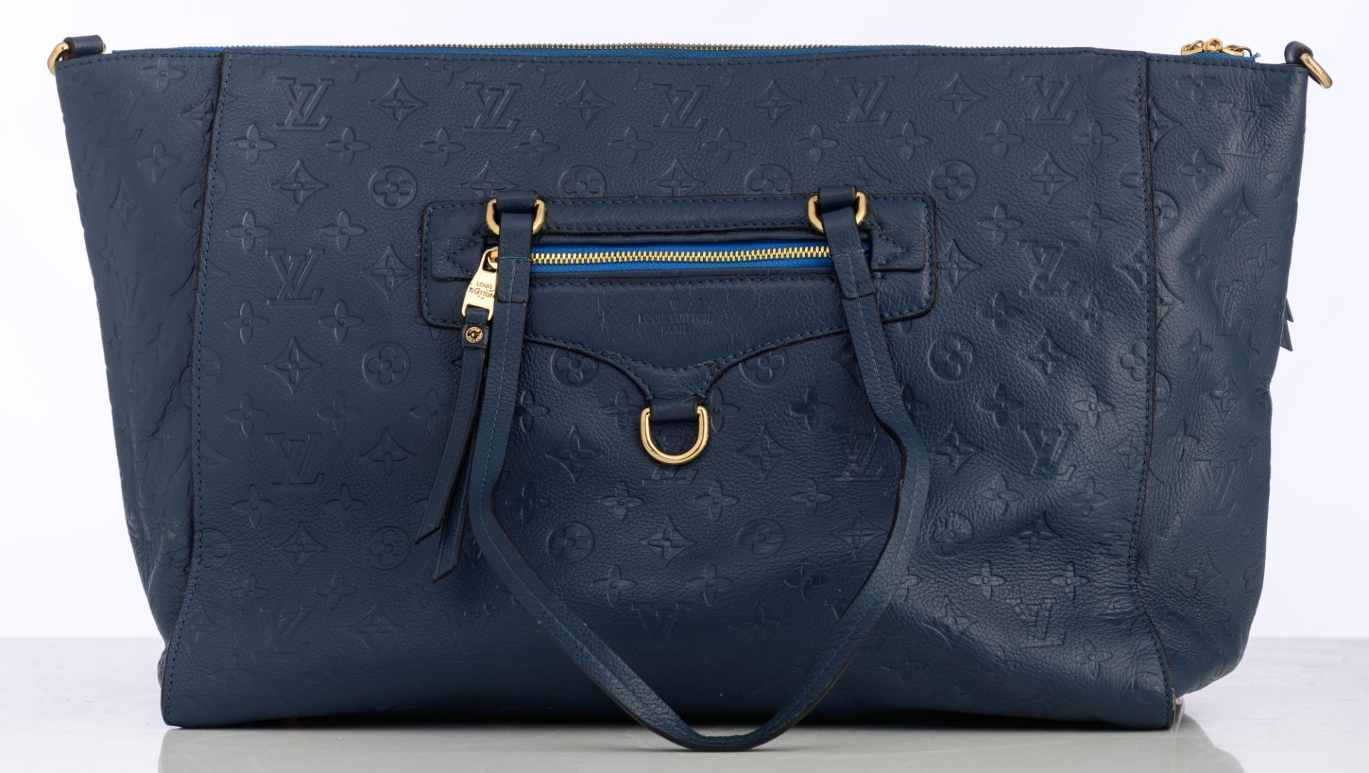 Louis Vuitton, Lumineuse shoulder bag, Blue Monogram Empreinte leather - Image 4 of 11
