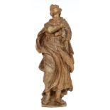 An oak sculpture of Saint John, 17thC, H 95 cm