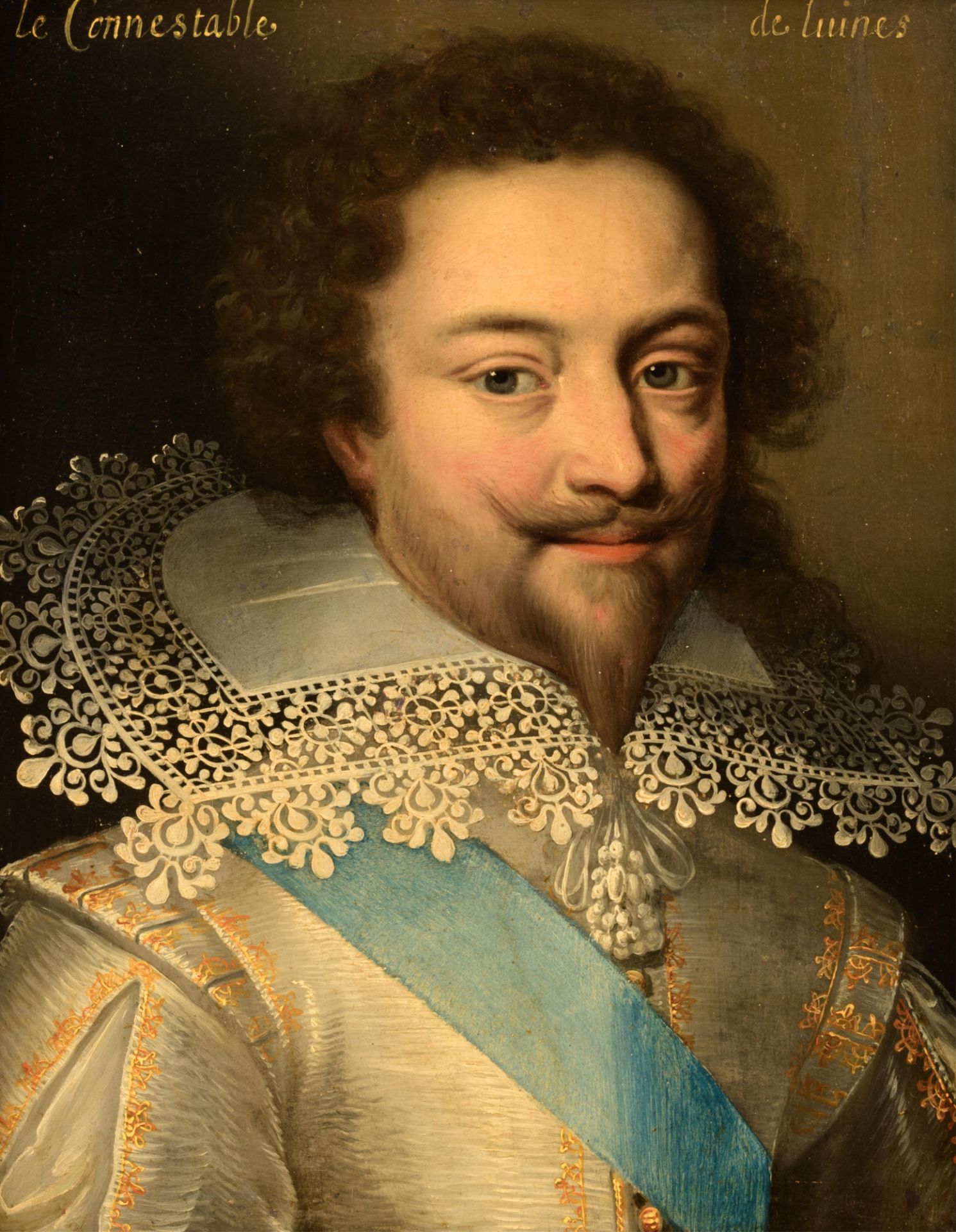 A portrait of Charles d'Albert, Le Connétable de Luynes, 17thC, 27,5 x 34,5 cm