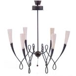 An Italian design chandelier, by Jean-Francois Crochet, H 79,5 cm