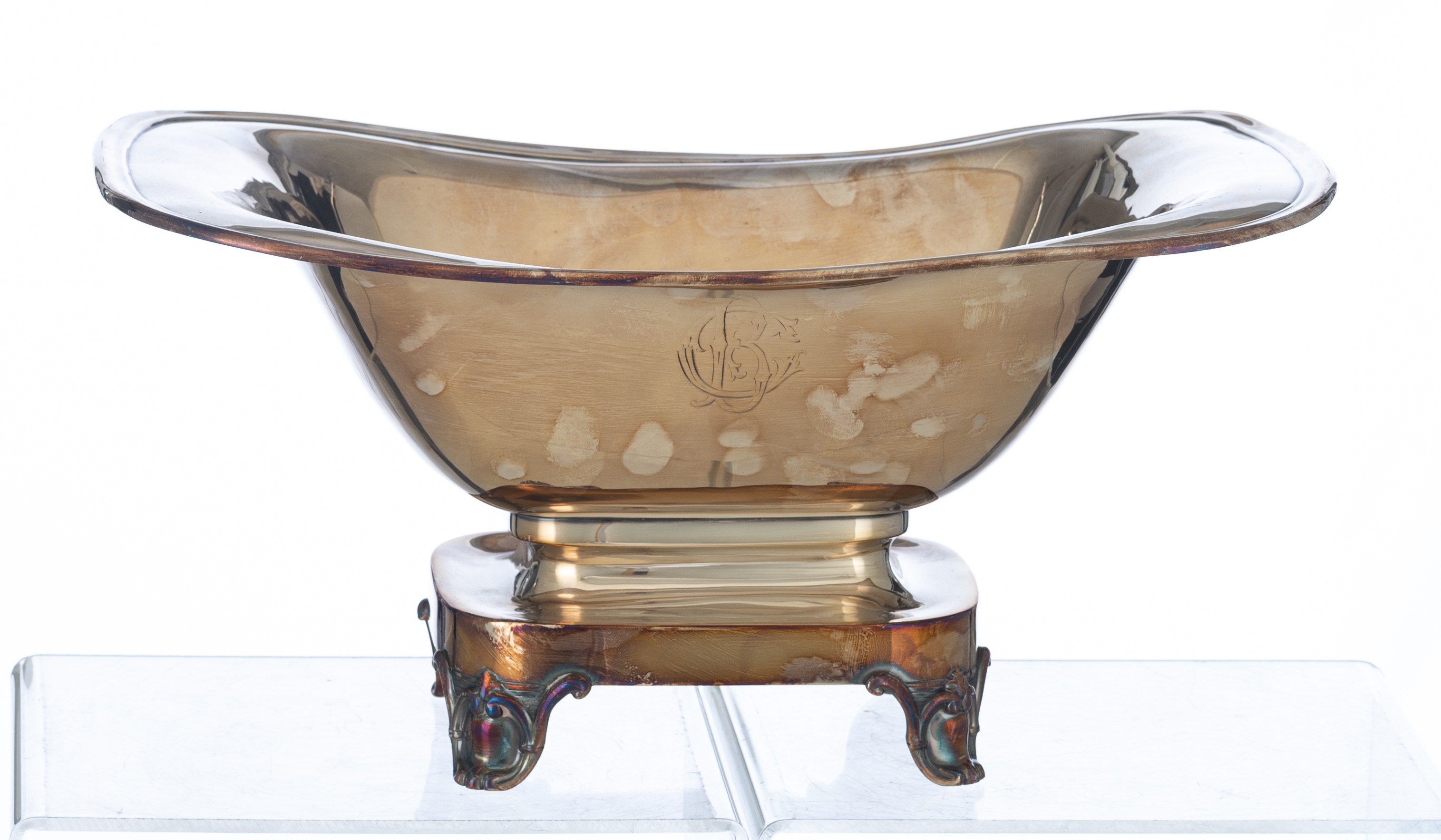 A silver-plated Christofle Biedermeier style fruit basket; a ditto fruit plate; a silver-plated ice - Bild 3 aus 24