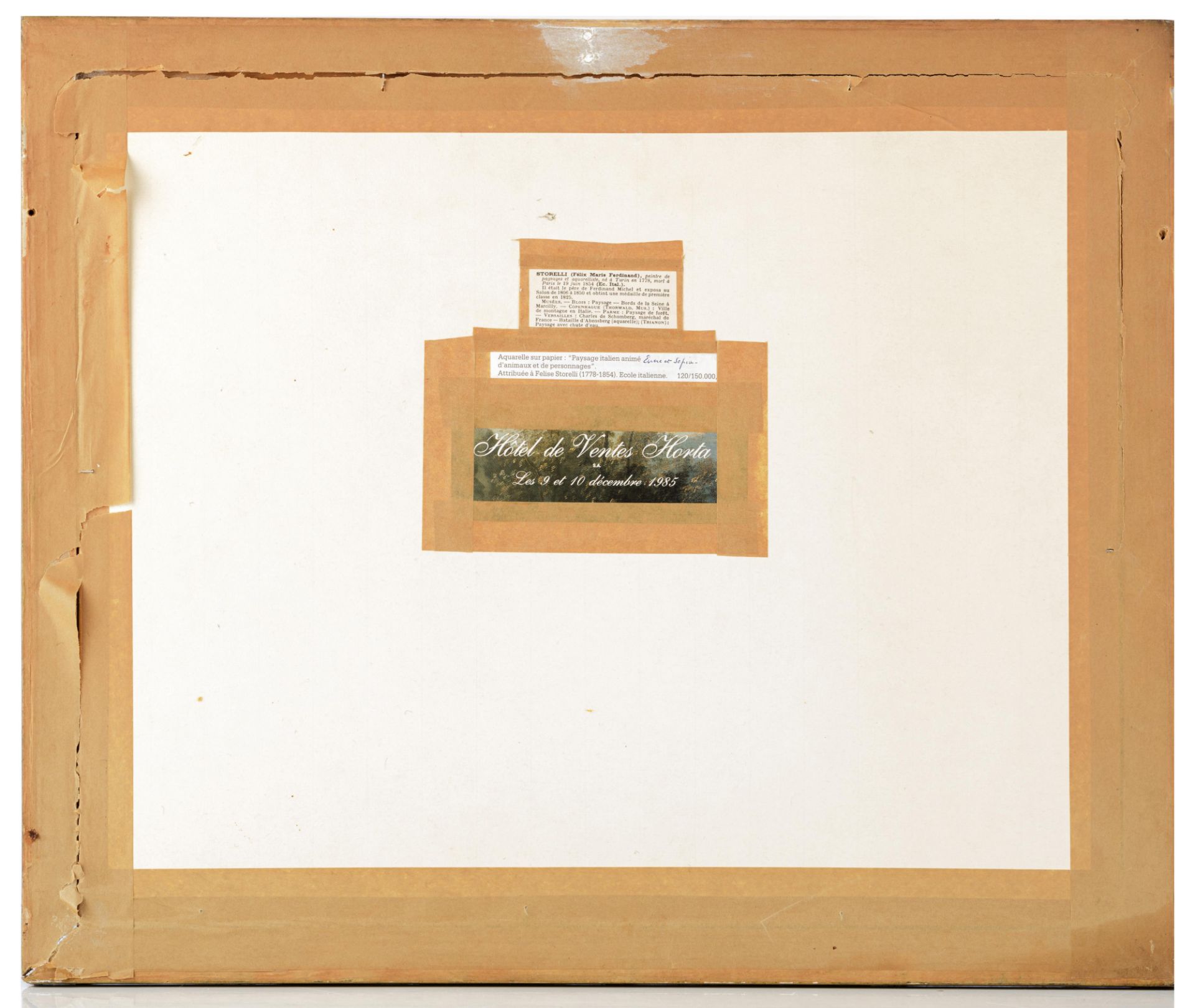 Felix Storelli (attr.), Arcadian landscape, washed ink drawing on paper - Image 3 of 8