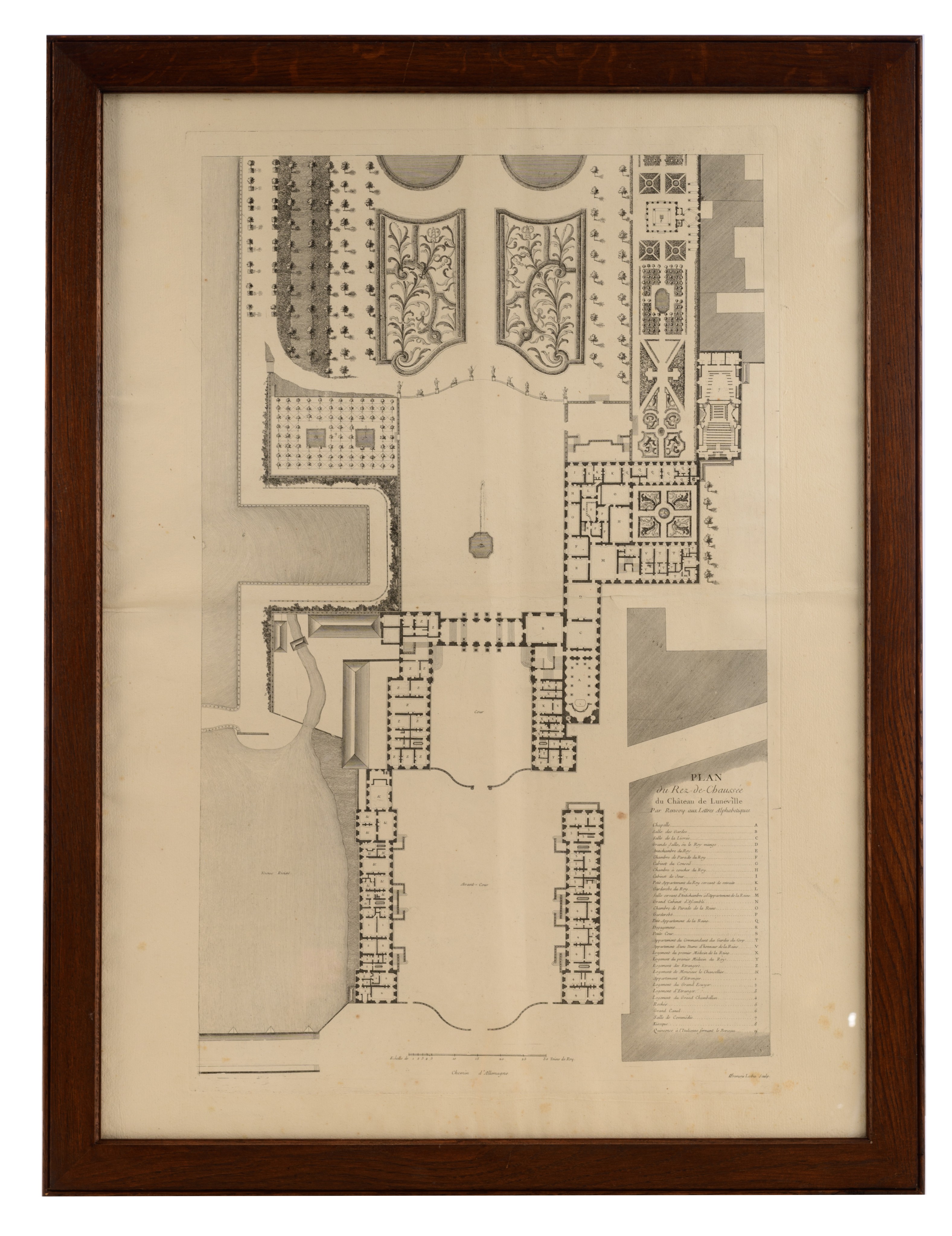 A collection of five engraved plans by François Lotha (ca. 1760-?), 18thC, 50 x 82 - 57,3 x 85 cm - Bild 3 aus 16