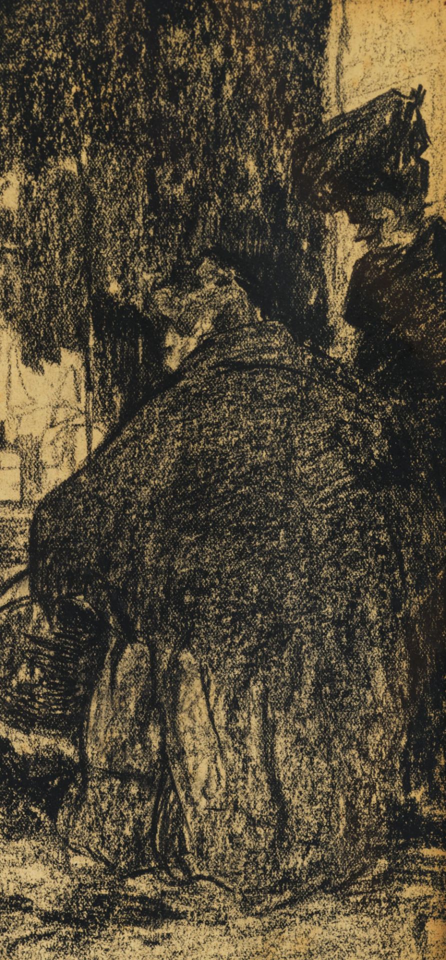 Jules De Bruycker (1870-1945), charcoal drawing, 40 x 50 cm - Image 6 of 7