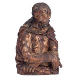 The half-length bust of Christ 'Ecce Homo', late 16thC, H 26 cm