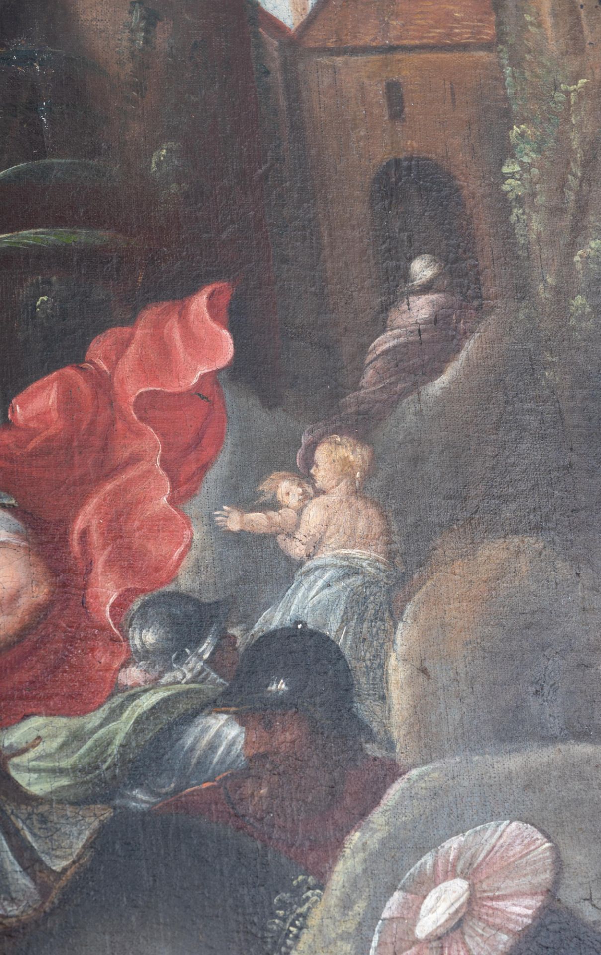 Karel van Mander (Attr.), the Infanticide in Bethlehem, oil on canvas, Late 16thC, 118 x 190 cm - Image 23 of 24