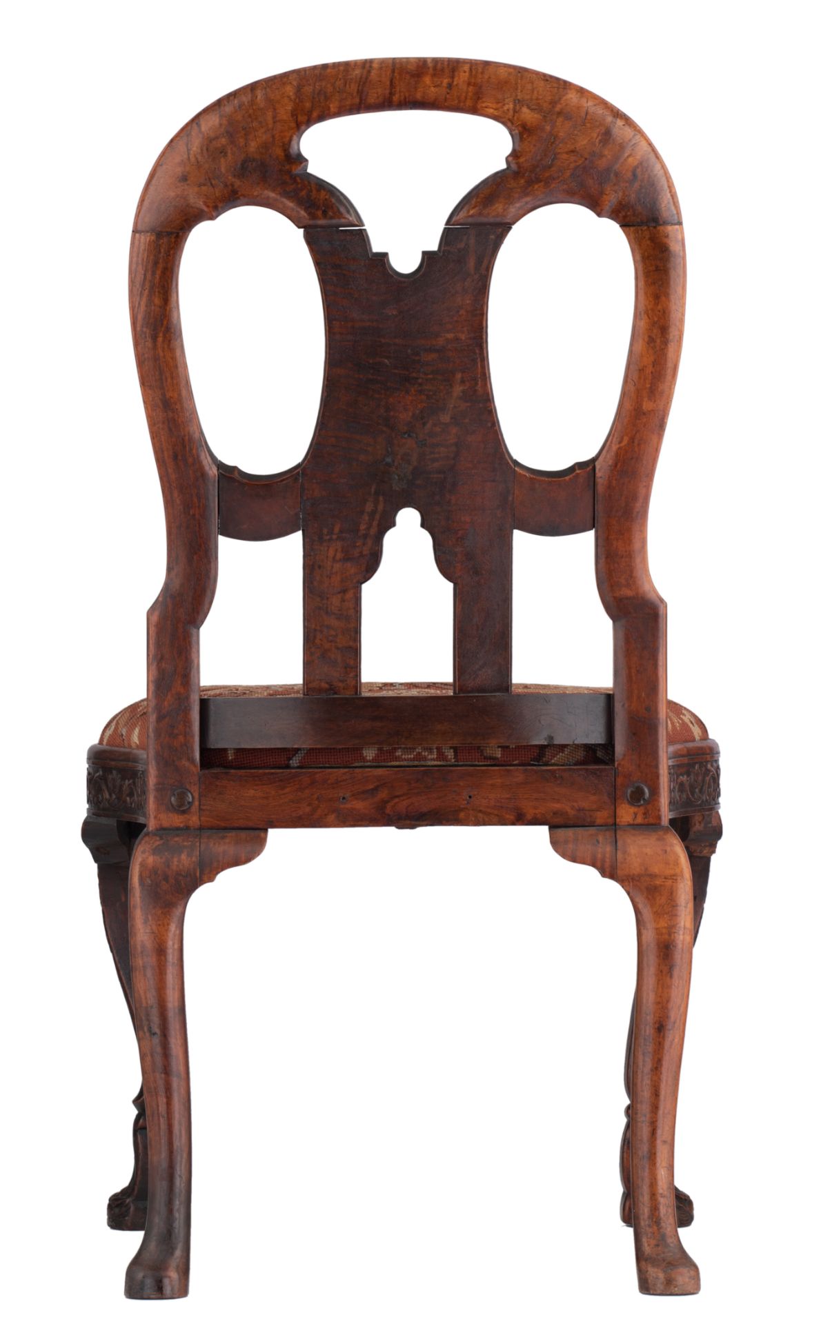 A very rare Chinese export Padouk chair, second half of the 18thC, H 100 - W 55 - D 58 cm - Image 5 of 24