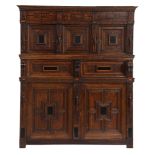 An important German Renaissance cupboard, 17thC, H 194 - W 165,5 - D 64 cm