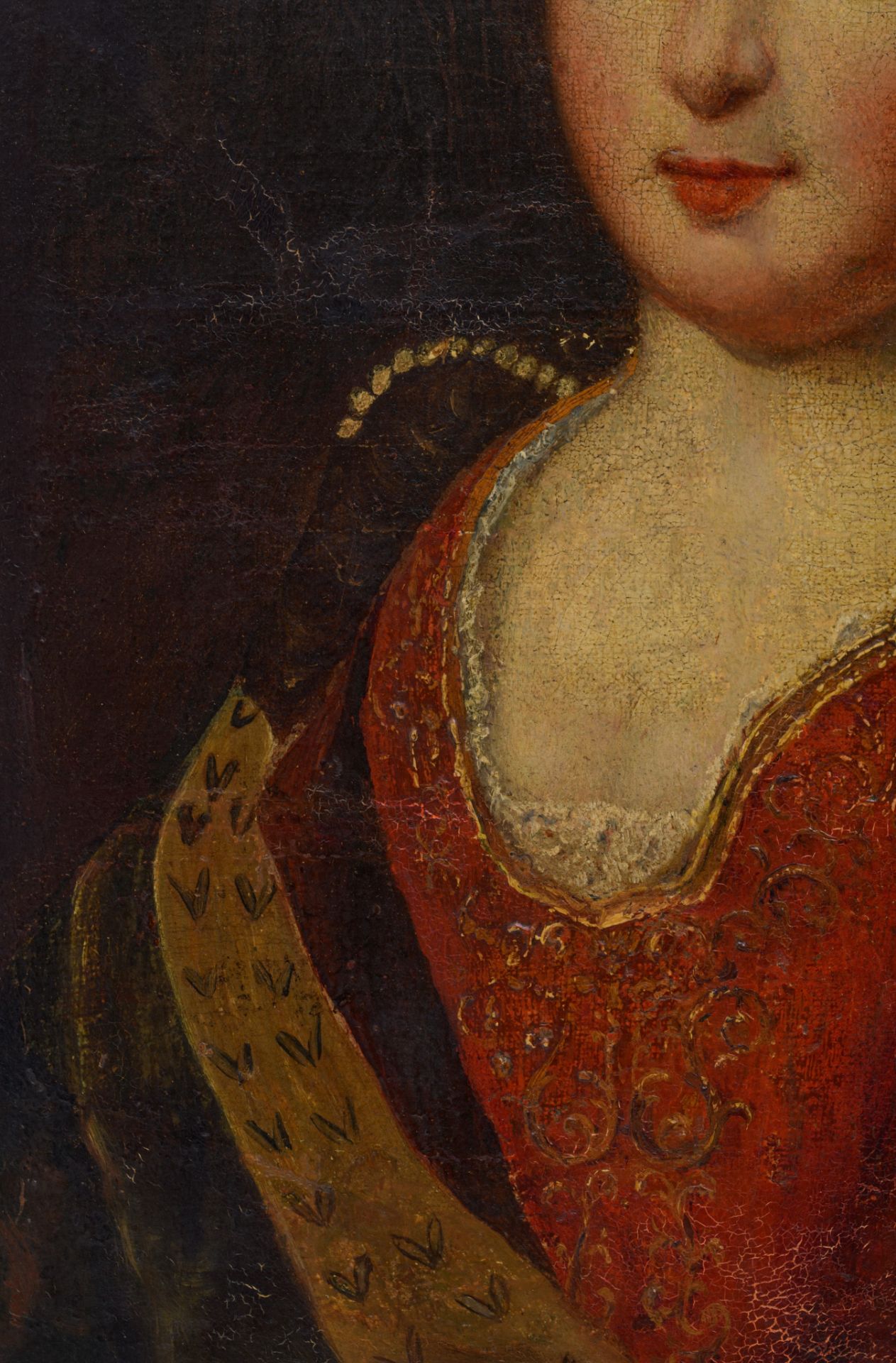 The portrait of a noble lady, 18thC, 32 x 39 cm - Image 11 of 13