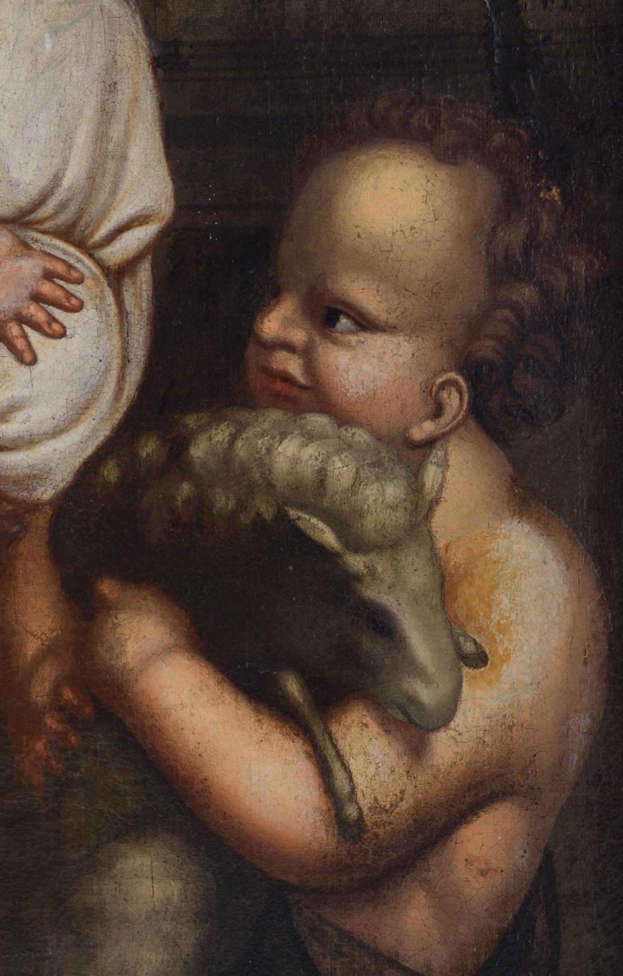 The Holy Family, 18thC, Spanish, 83 x 112 cm - Image 5 of 11