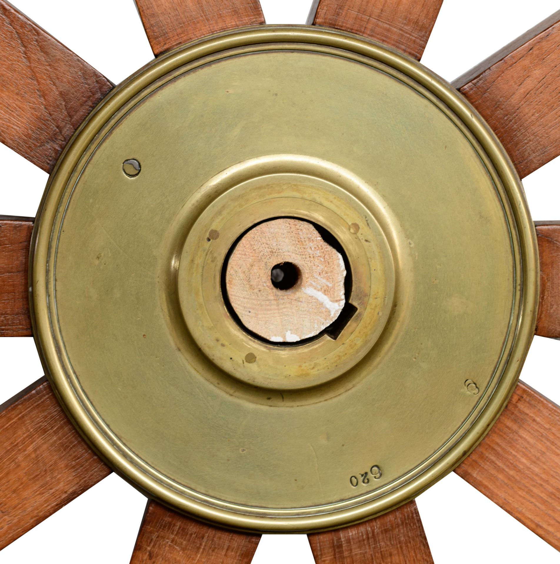 A large and decorative ship's wheel, ø 183 cm - Image 2 of 3