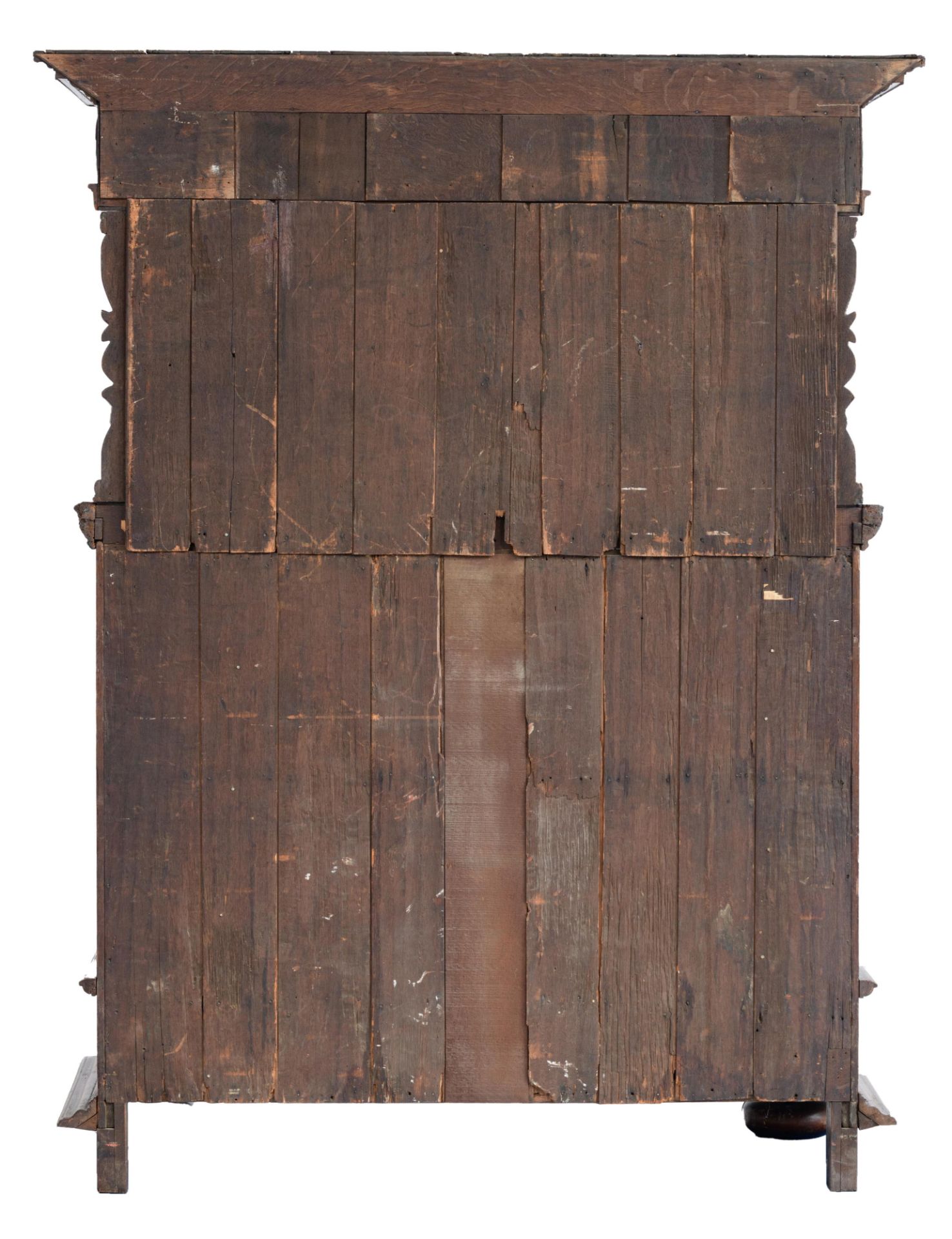 A Dutch-Zeelandic oak side cabinet 'Beeldenkast', dated 1632, H 206 - W 160 - D 66 cm - Image 4 of 10