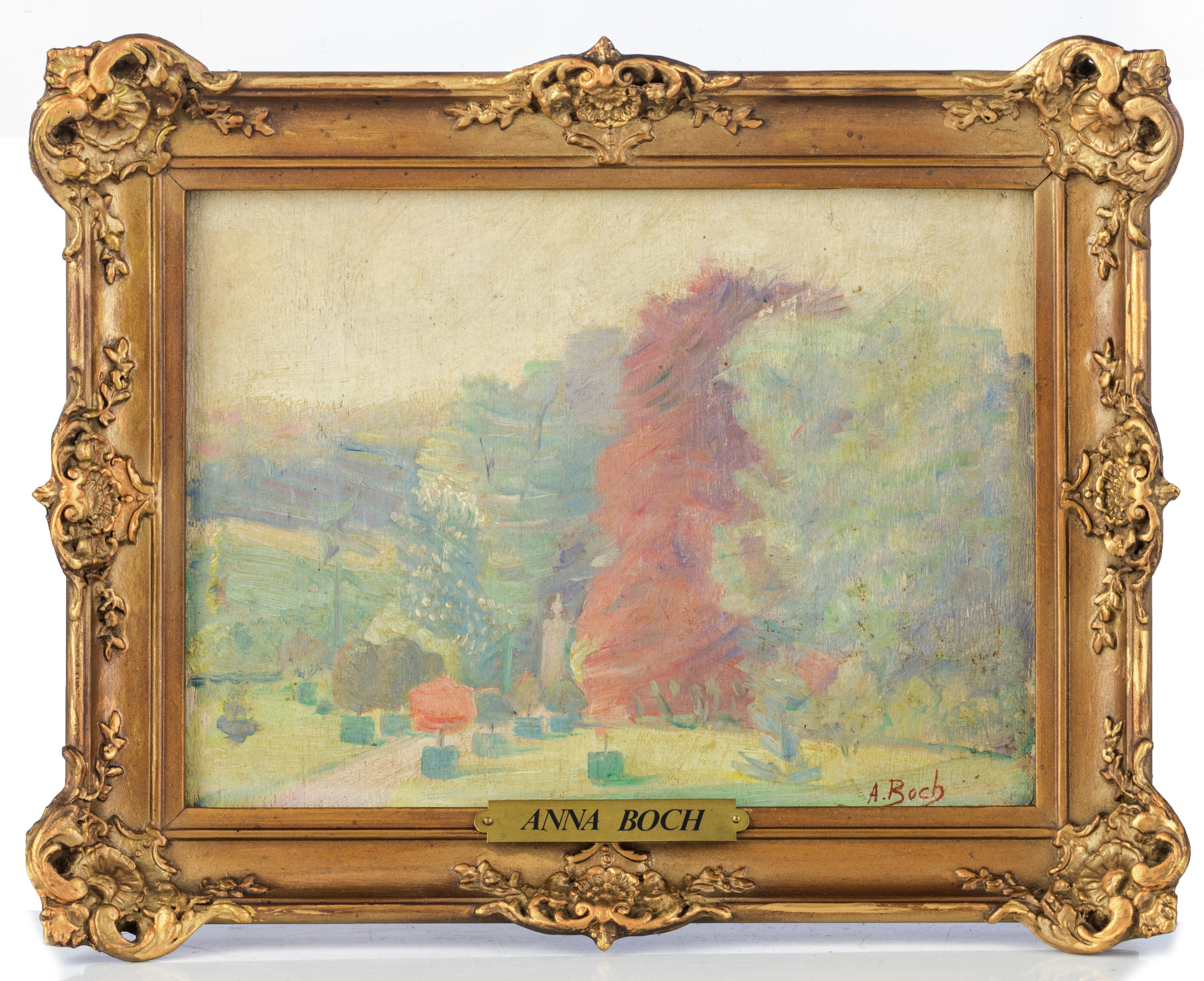 Anna Boch, oil sketch on panel, Belgian impressionism, 18,5 x 24 cm - Image 2 of 5