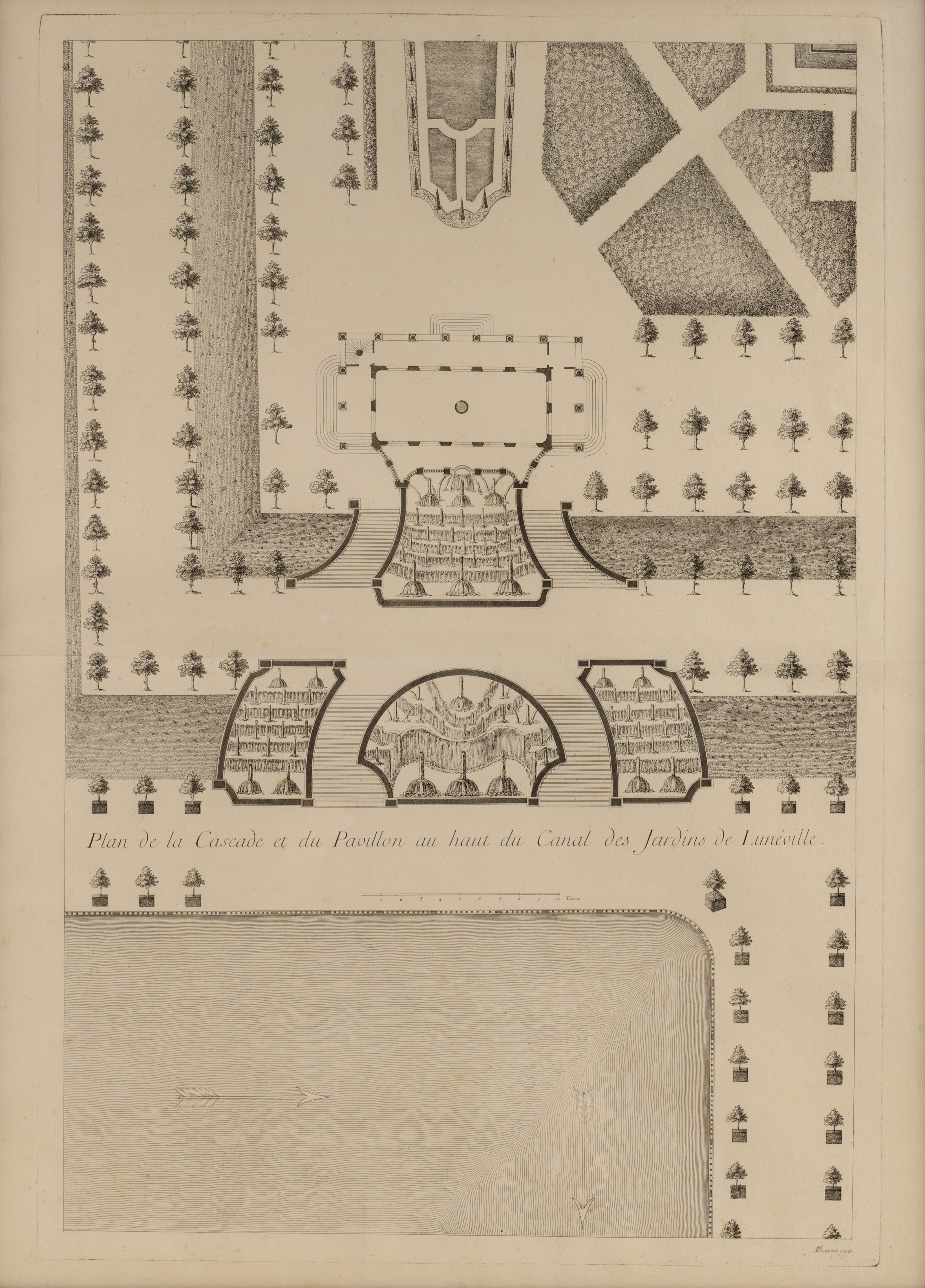 A collection of five engraved plans by François Lotha (ca. 1760-?), 18thC, 50 x 82 - 57,3 x 85 cm - Bild 8 aus 16