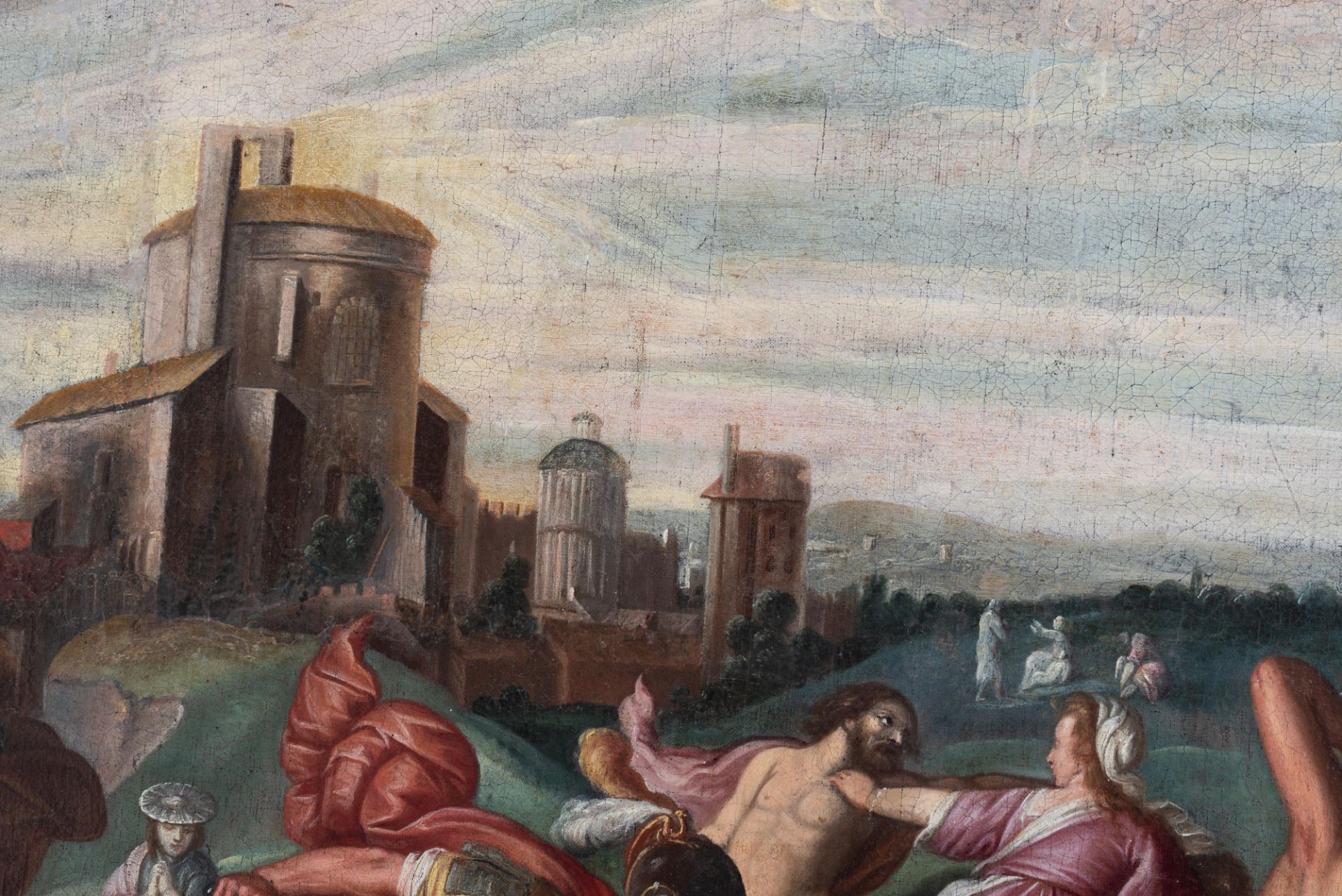 Karel van Mander (Attr.), the Infanticide in Bethlehem, oil on canvas, Late 16thC, 118 x 190 cm - Image 15 of 24