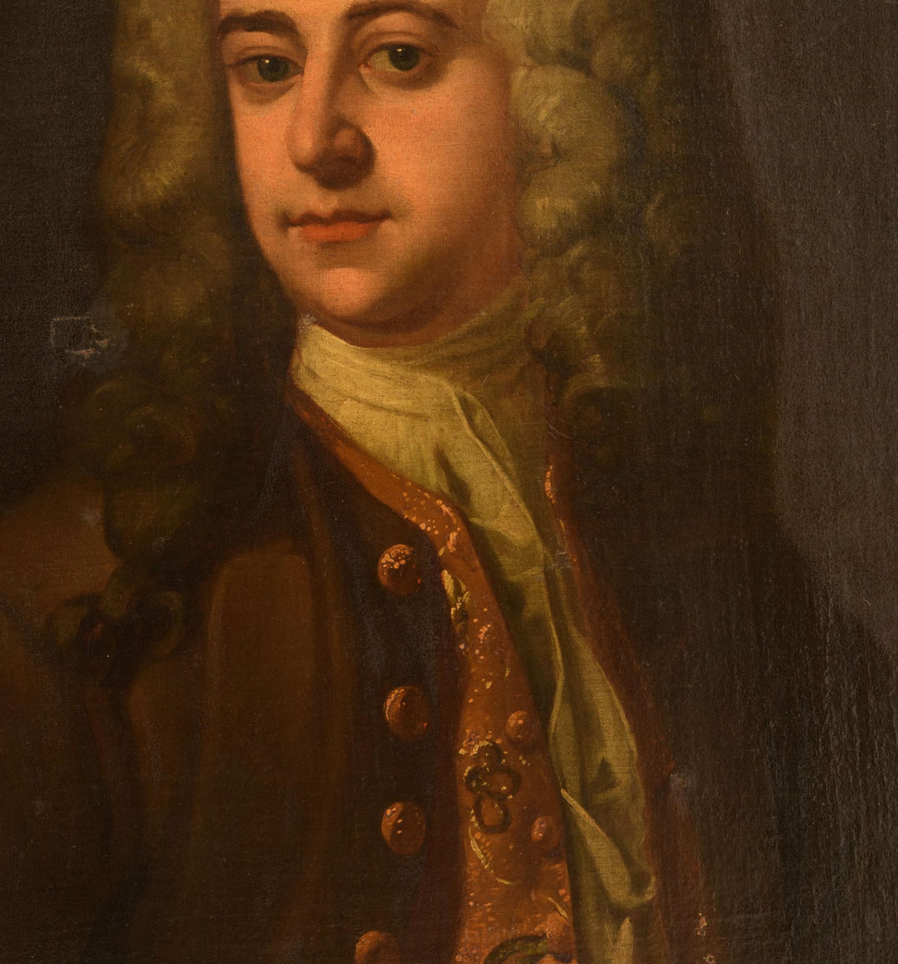 Circle of Joseph Highmore, the portrait of a nobleman, 18thC, 62 x 75 cm - Image 5 of 7