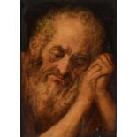 After (or circle of) Frans Floris de Vriendt (ca. 1516-1570), study of a bearded saint, 32 x 45 cm