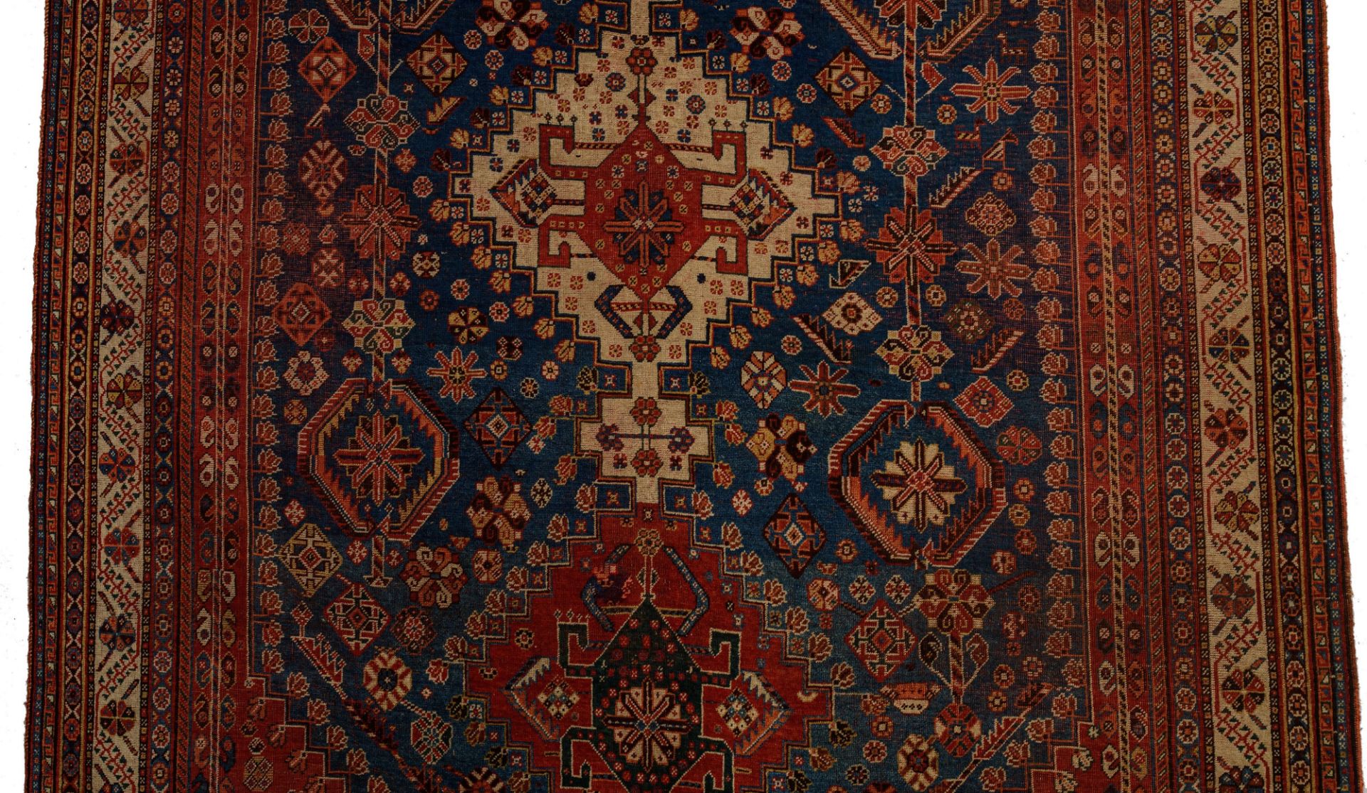 A Qashqai rug, 1960, wool on wool, 193 x 303 cm - Image 4 of 8