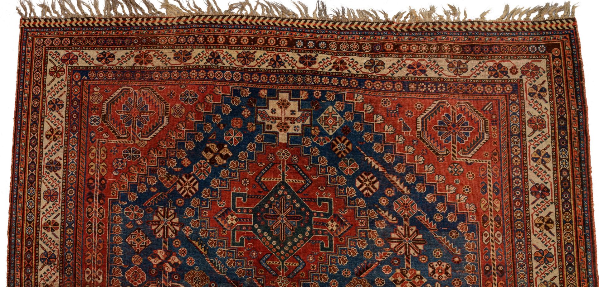 A Qashqai rug, 1960, wool on wool, 193 x 303 cm - Image 5 of 8