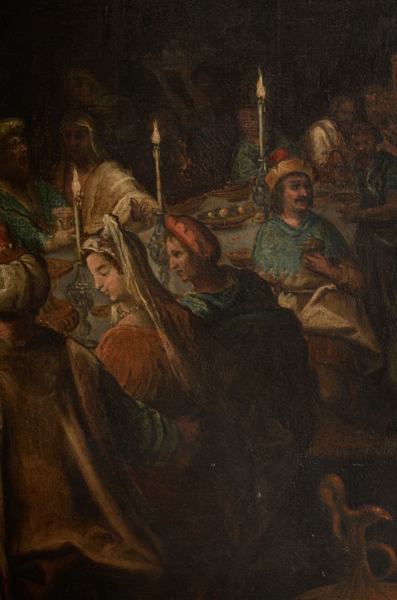 Follower of Frederik van Valckenborch, 'The feast of King Belshazzar', 99 x 149 cm - Image 7 of 8