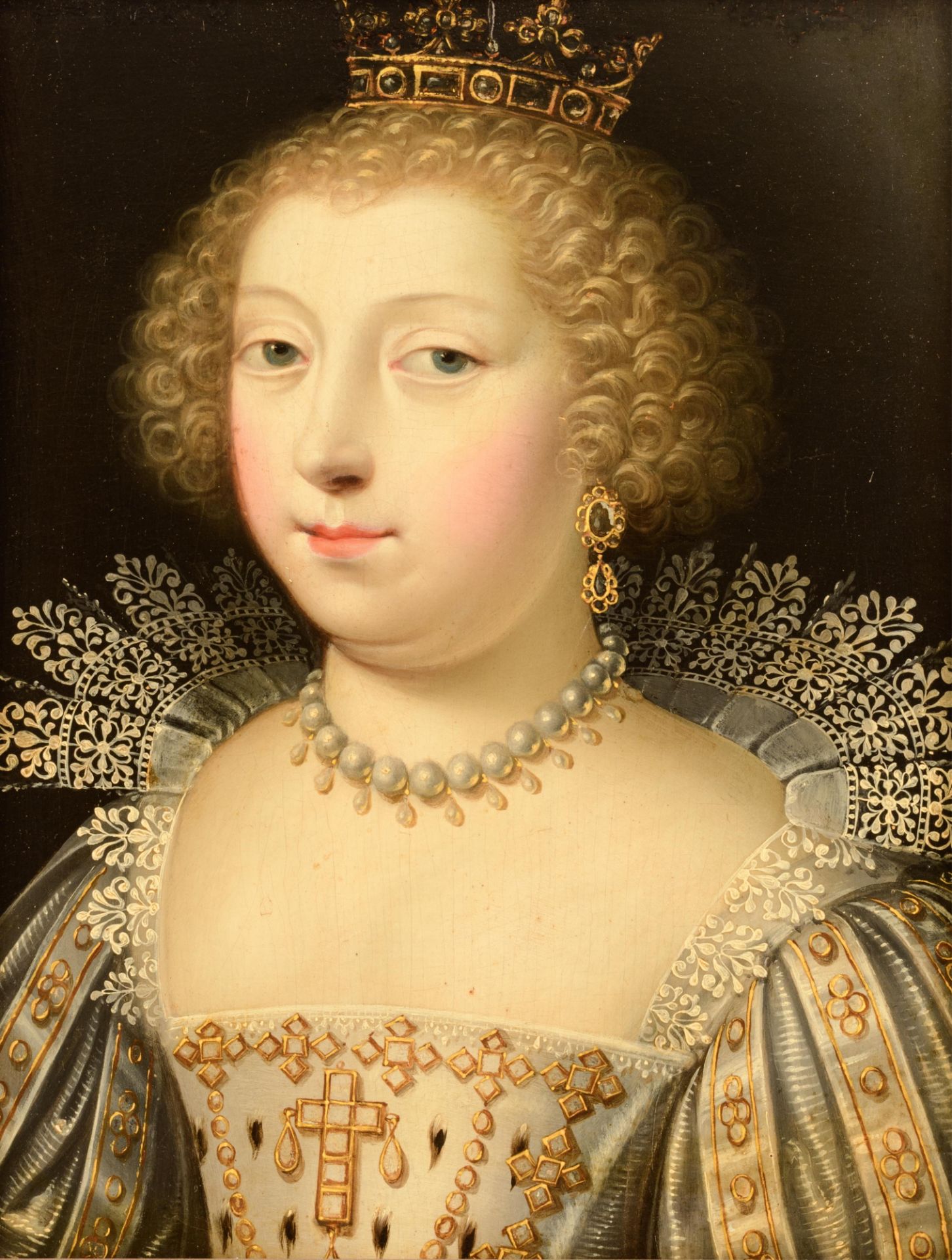 The portrait of the 'Duchesse d'Angoulême', 17thC, 26,5 x 33,5 cm