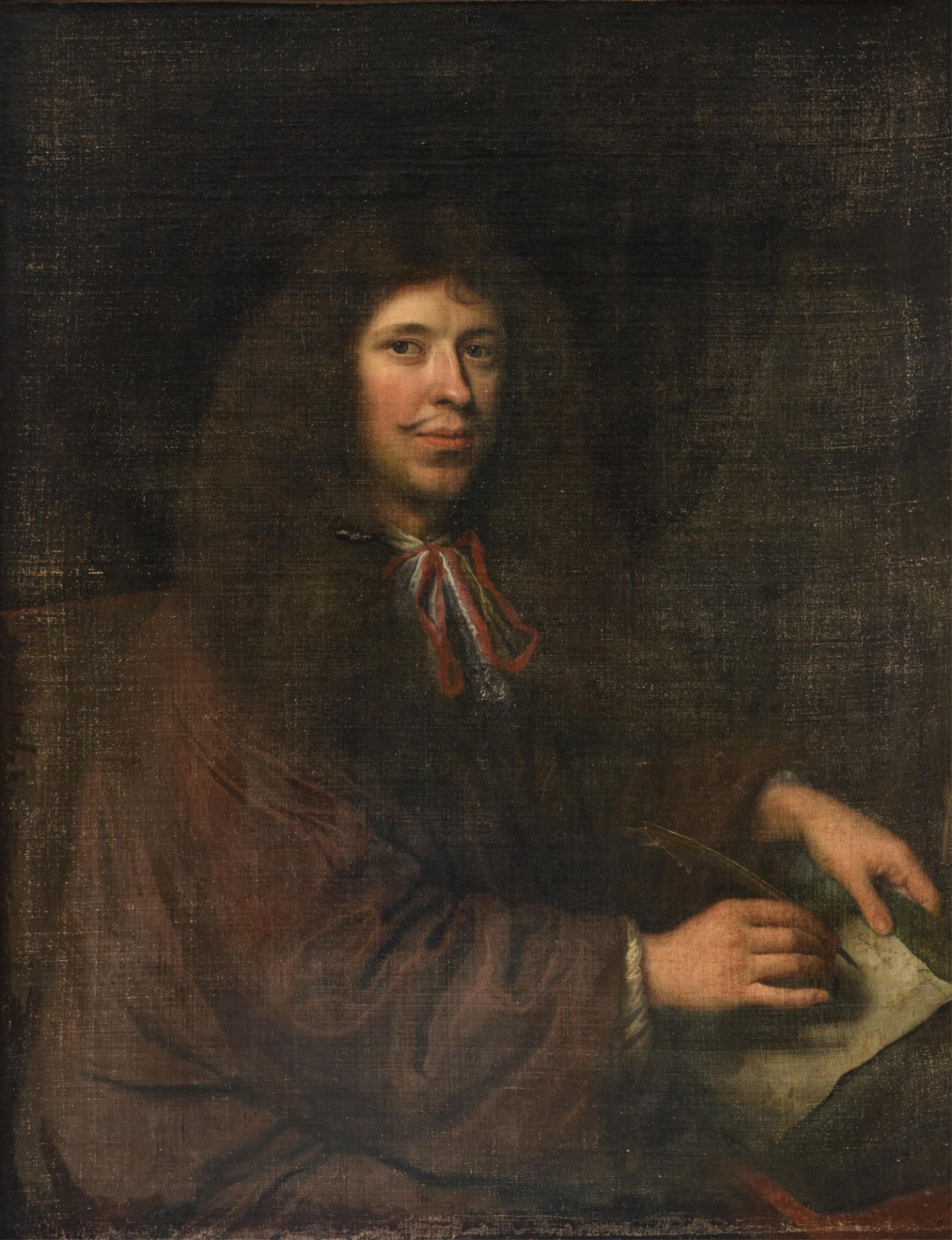 Pierre Mignard (Attr.), portrait of Jean-Baptiste Poquelin (so-called Molière), 17thC, 78 x 99 cm