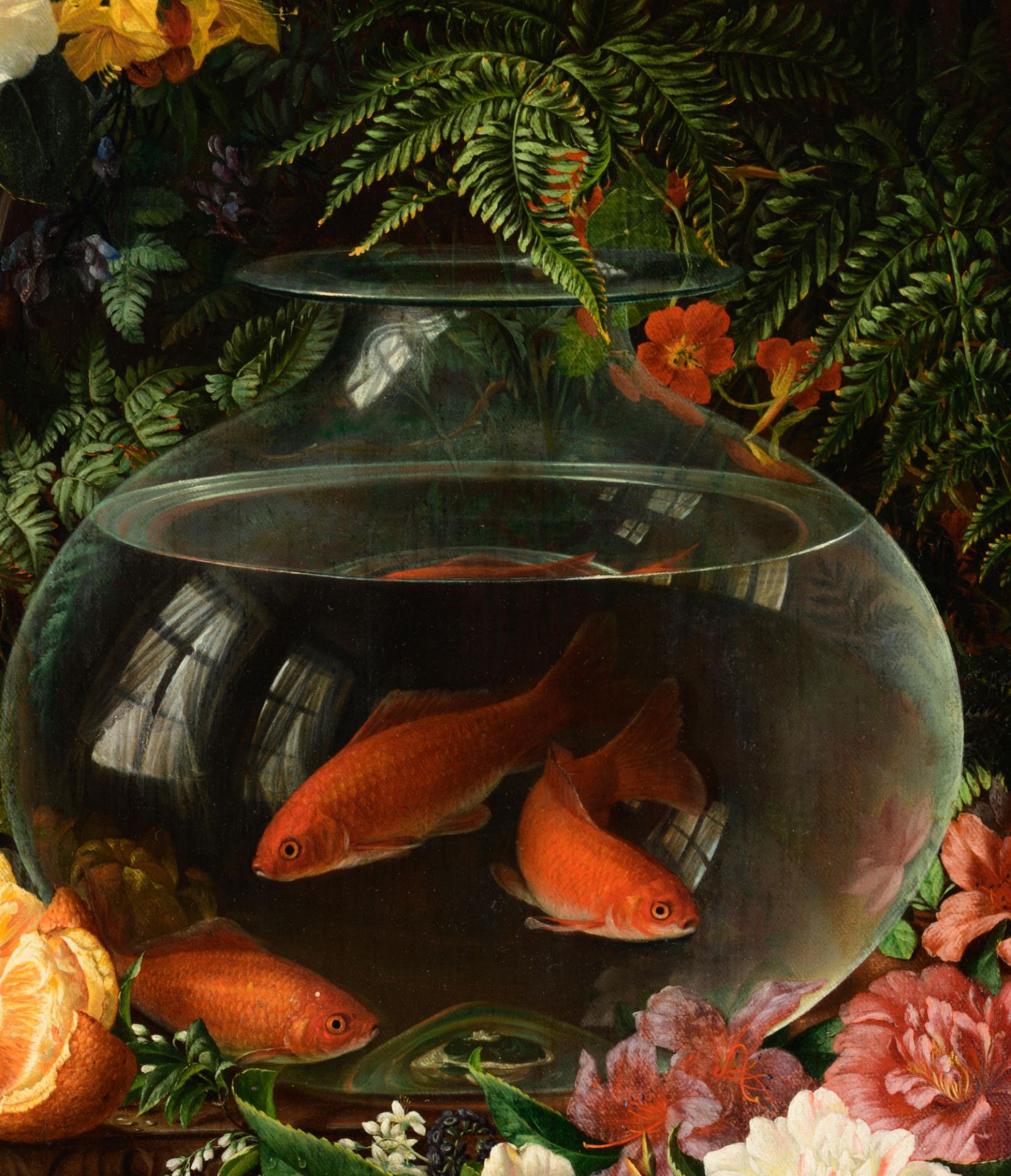 Delbeke, still life, 1863, 60 x 75 cm - Image 7 of 8