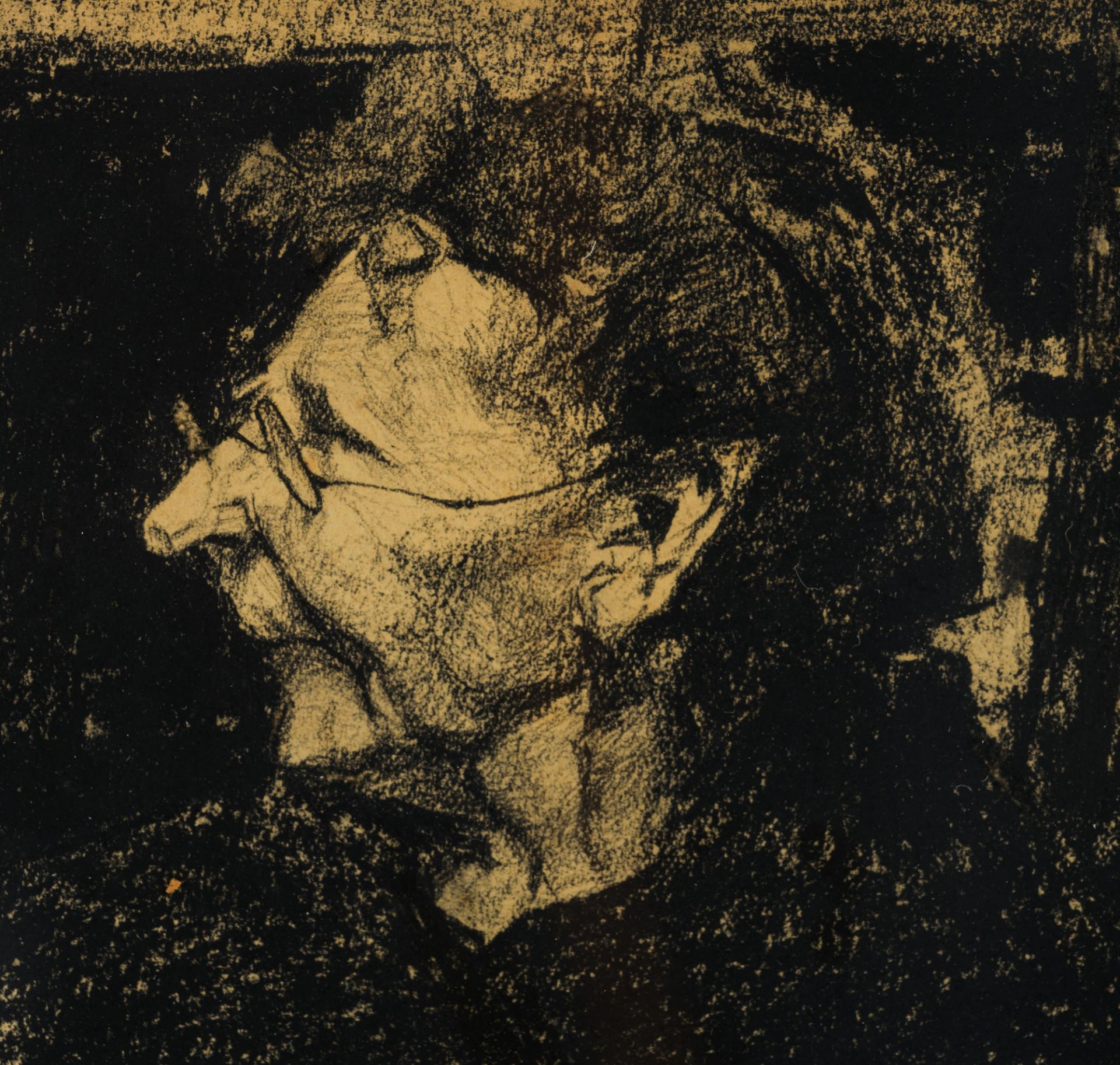 Jules De Bruycker (1870-1945), charcoal drawing, 40 x 50 cm - Image 5 of 7