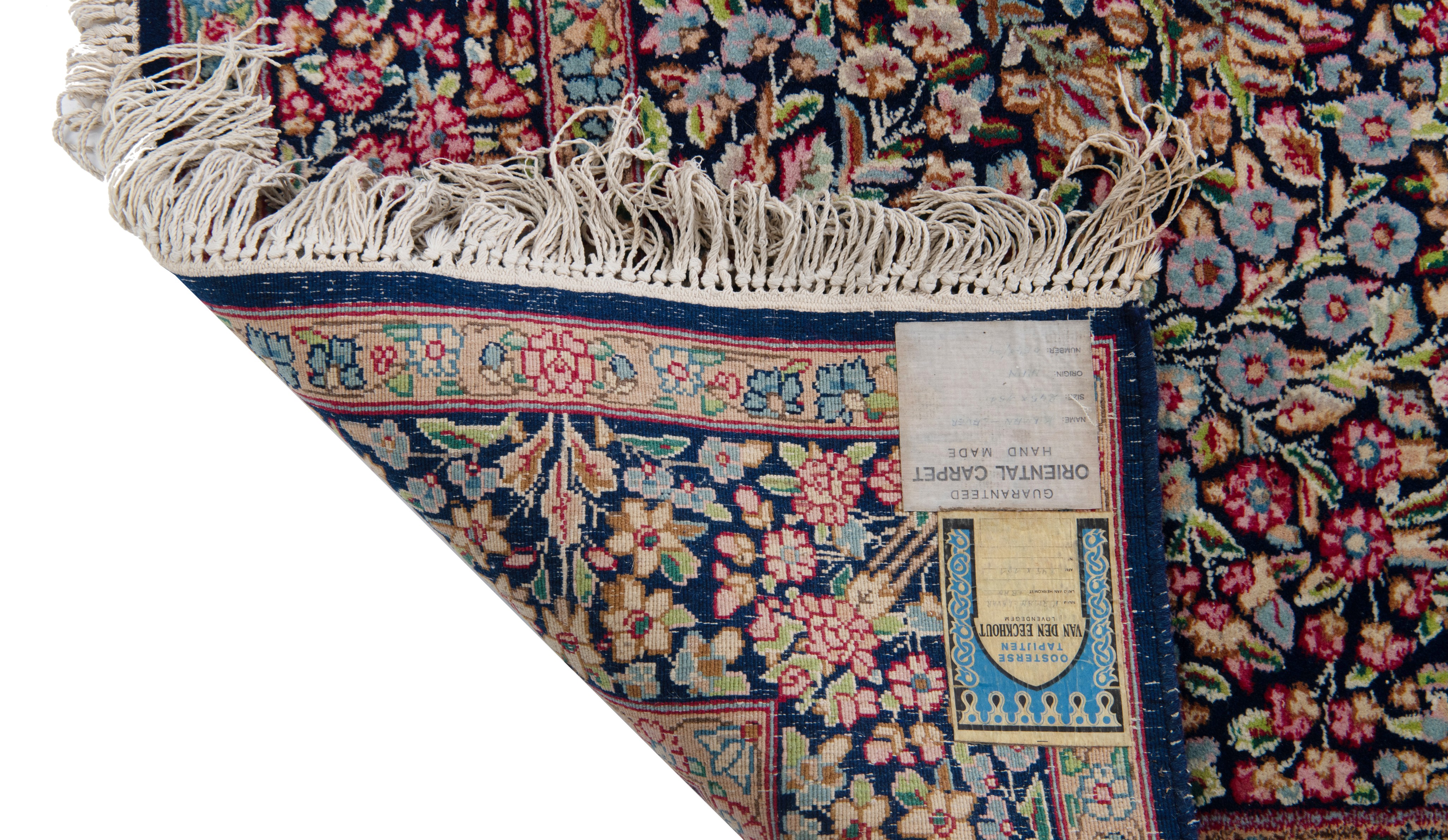 An Oriental Kirman woollen rug, floral decorated, 151 x 244 cm - Image 3 of 5